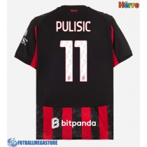 Fotballdrakt Herre AC Milan Christian Pulisic #11 Hjemmedrakt 2025-26 Kortermet